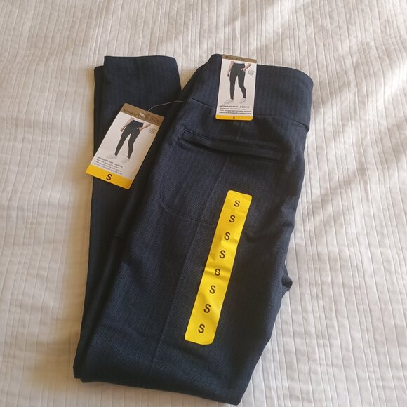 NWT Mondetta Jacquard Knit Leggings Navy Blue Size Small - Picture 3 of 5